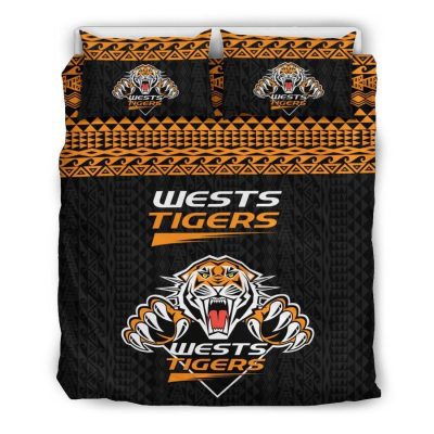 NRL Wests Tigers Polynesian  Bedding Set