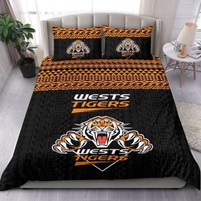 NRL Wests Tigers Polynesian  Bedding Set