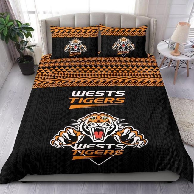 NRL Wests Tigers Polynesian  Bedding Set