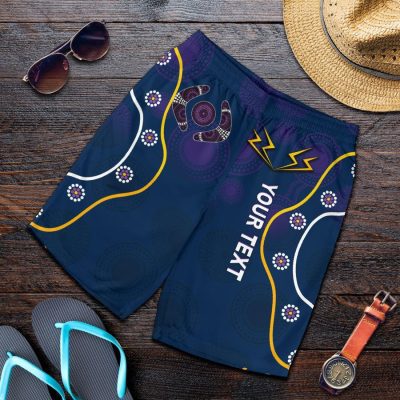 NRL Melbourne Storm Indigenous Champion Custom Text Men Beach Shorts