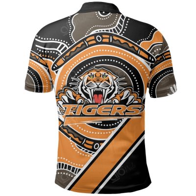 NRL Wests Tigers Aboriginal Polo Shirt V1
