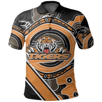 NRL Wests Tigers Aboriginal Polo Shirt V1