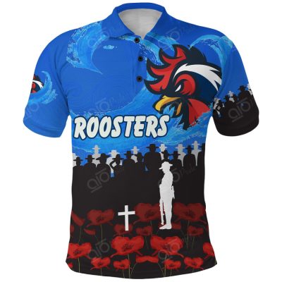 NRL Sydney Roosters ANZAC Day Polo Shirt