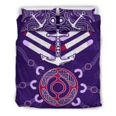 AFL Fremantle Dockers Purple Indigenous  Bedding Set V2