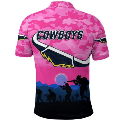 NRL North Queensland Cowboys 2022 ANZAC Day Polo Shirt