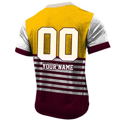 South Queensland Crushers 1995 Retro Rugby League Henley Shirt