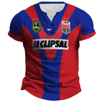 Personalized Adelaide Rams 1998 Vintage NRL Jerseys Henlley Shirt