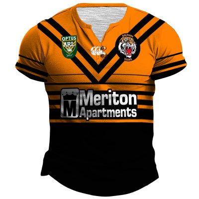 Personalised NRL Souths Pipers Vintage Henley Jersey 1982 Heritage Collection
