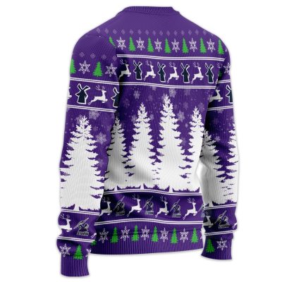 NRL Melbourne Storm Baby Yoda Christmas Sweater