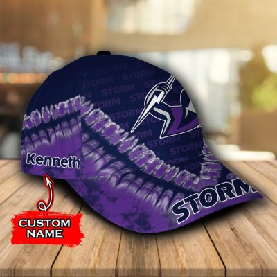 NRL Melbourne Storm Purple Custom Name Classic Cap