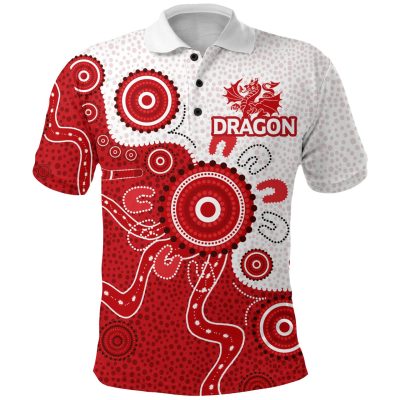 NRL St. George Illawarra Dragons NAIDOC Heal Country Polo Shirt