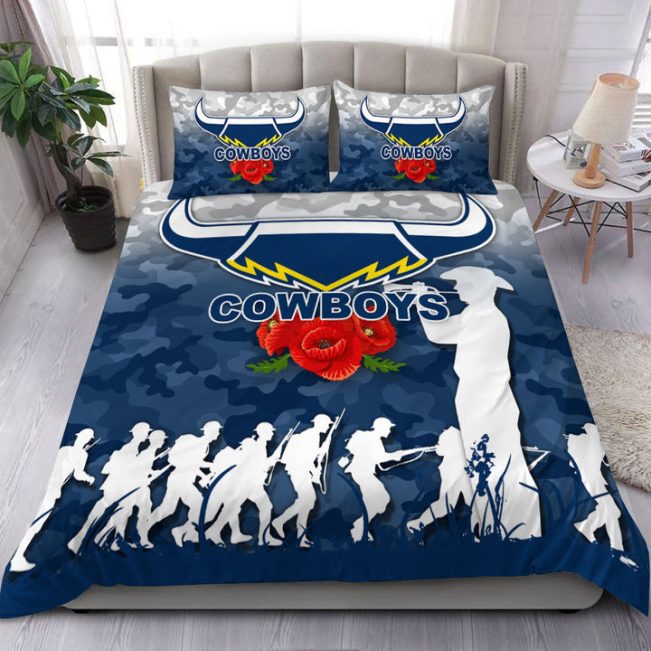 NRL North Queensland Cowboys ANZAC Day Camo  Bedding Set