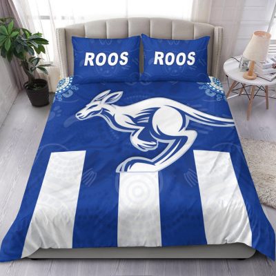 AFL North Melbourne Kangaroos Simple Indigenous  Bedding Set