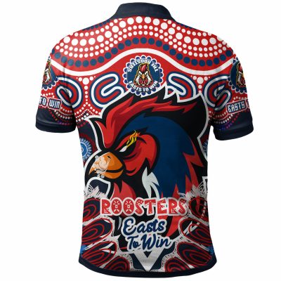 NRL Sydney Roosters Easts to Win Aboriginal Patterns Polo Shirt