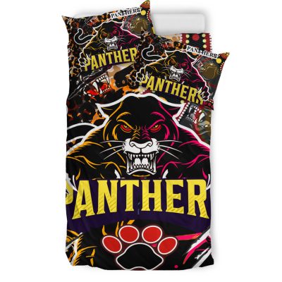 NRL Penrith Panthers Indigenous  Bedding Set V11