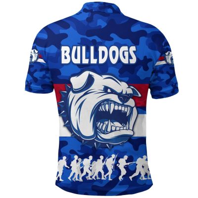 AFL Western Bulldogs ANZAC Vibes 3D Polo Shirt