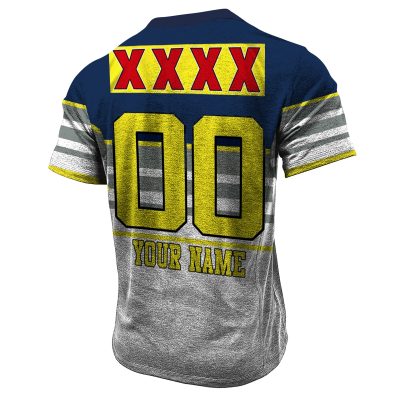 South Queensland Crushers 1995 Retro Rugby League Henley Shirt