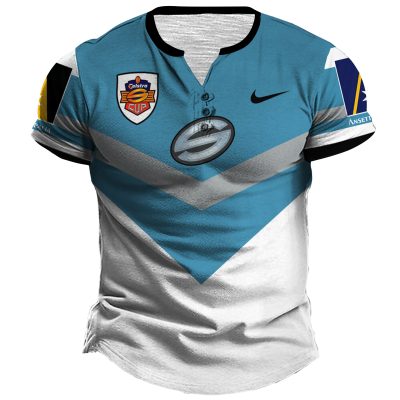 Personalised NRL Souths Pipers Vintage Henley Jersey 1982 Heritage Collection