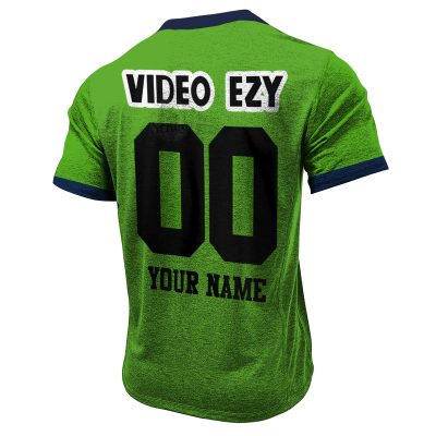 South Queensland Crushers 1995 Retro Rugby League Henley Shirt