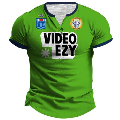 South Queensland Crushers 1995 Retro Rugby League Henley Shirt