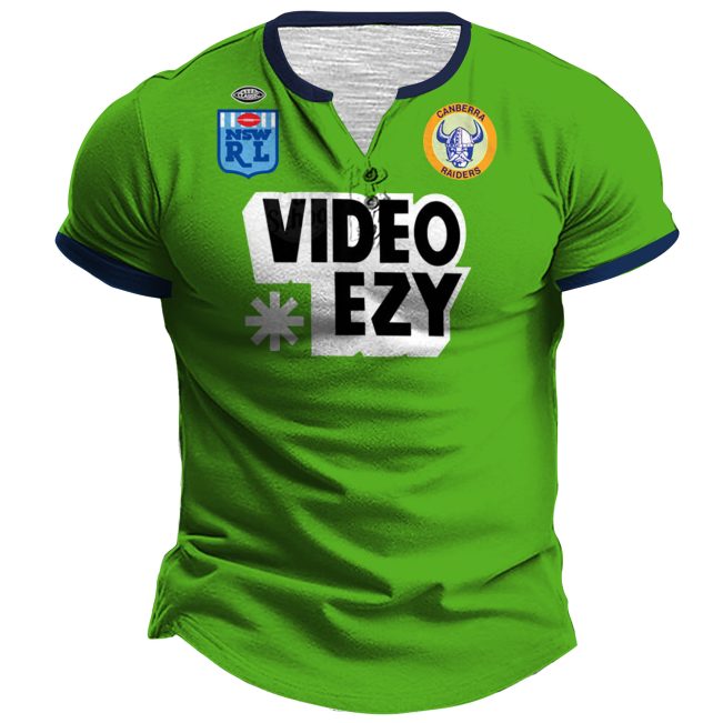 South Queensland Crushers 1995 Retro Rugby League Henley Shirt