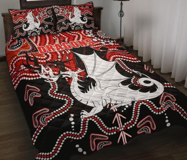 NRL St. George Illawarra Dragons Indigenous  Bedding Set V6