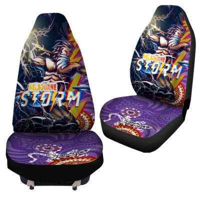 NRL Melbourne Storm Aboriginal Rugby Car Seat Covers