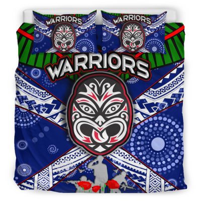 NRL New Zealand Warriors ANZAC Maori Mask  Bedding Set