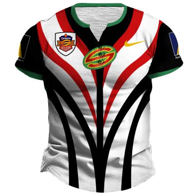 Personalised NRL Souths Pipers Vintage Henley Jersey 1982 Heritage Collection