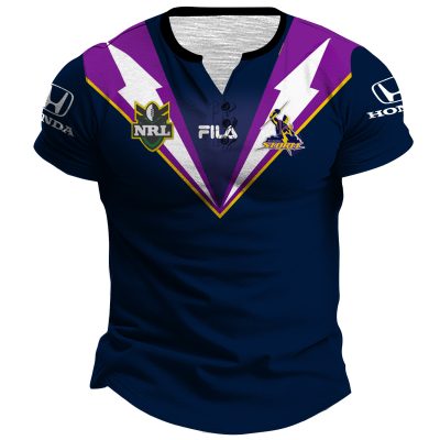 South Queensland Crushers 1995 Retro Rugby League Henley Shirt