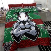 NRL South Sydney Rabbitohs Strongest Mascot  Bedding Set