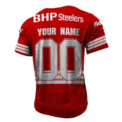 Personalised NRL Souths Pipers Vintage Henley Jersey 1982 Heritage Collection