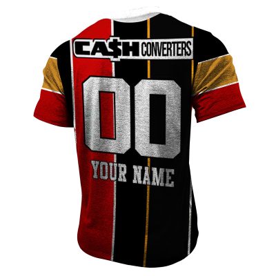 South Queensland Crushers 1995 Retro Rugby League Henley Shirt