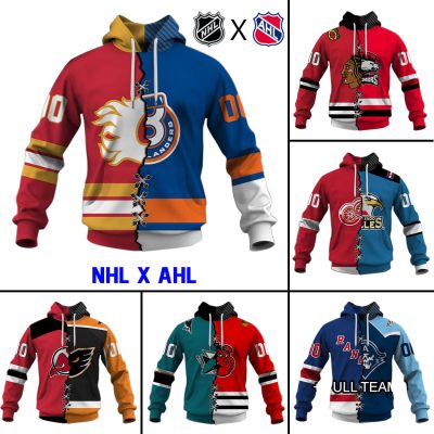 Custom Half and Half 2 Team Jerseys Hoodies T-shirts