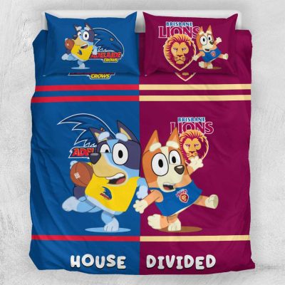AFL 2 Teams x Bluey House Divided  Bedding Set