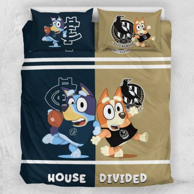 AFL 2 Teams x Bluey House Divided  Bedding Set