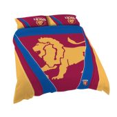 AFL Brisbane Lions Blue Rose Garnet Stripes  Bedding Set