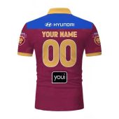 Afl Brisbane Lions Custom Name Number 2023 Home Guernsey Polo Shirt Back 1.jpg - demo10