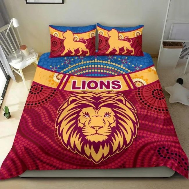 AFL Brisbane Lions Indigenous  Bedding Set