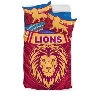 AFL Brisbane Lions Indigenous  Bedding Set
