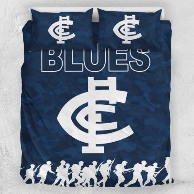 AFL Carlton Blues ANZAC Day Army Patterns  Bedding Set