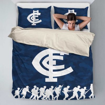 AFL Carlton Blues ANZAC Day Army Patterns  Bedding Set