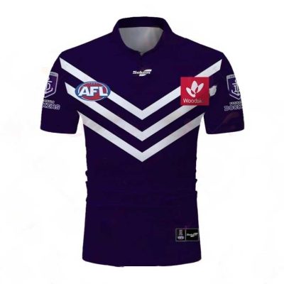 AFL Fremantle Dockers Custom Name Number 2023 Home Guernsey Polo Shirt