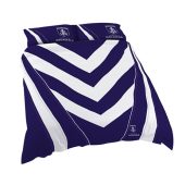 AFL Fremantle Dockers Purple White  Bedding Set