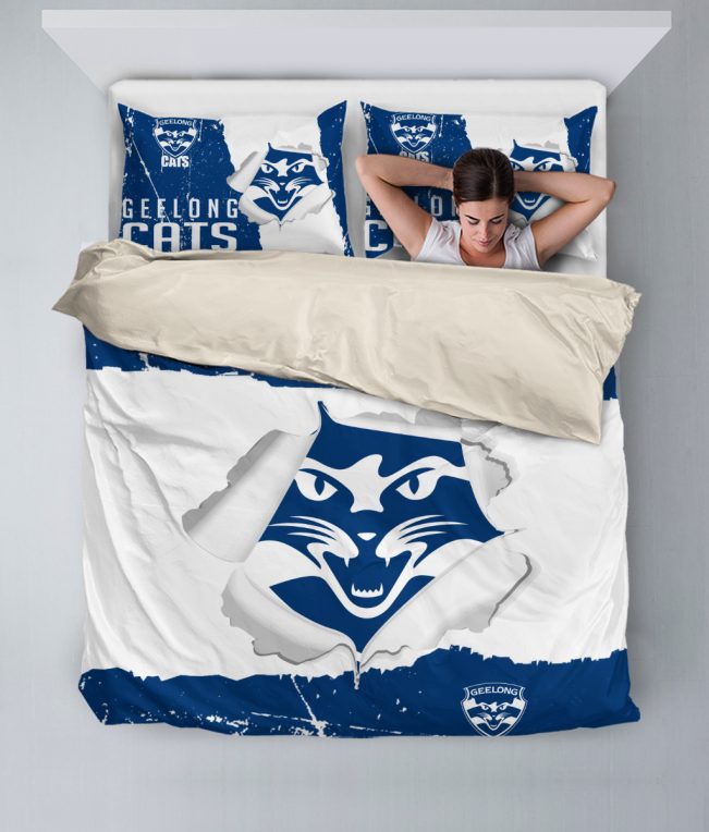 AFL Geelong Cats Big Logo  Bedding Set