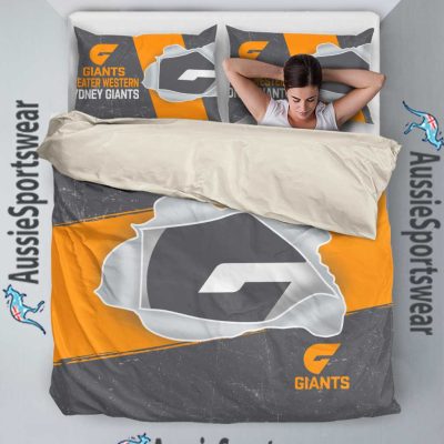 AFL Greater Western Sydney Giants Big Logo  Bedding Set