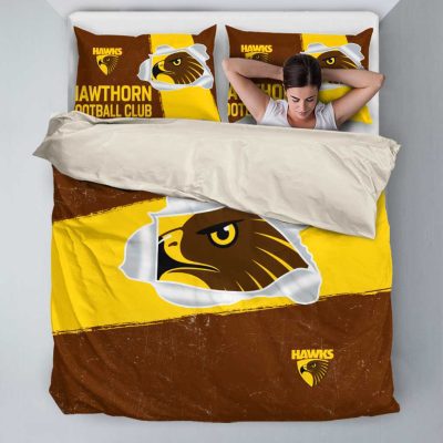 AFL Hawthorn Hawks Big Logo  Bedding Set