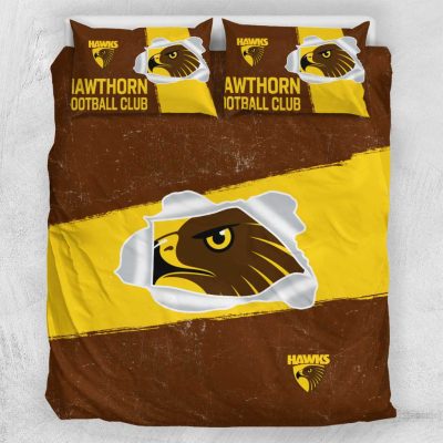AFL Hawthorn Hawks Big Logo  Bedding Set