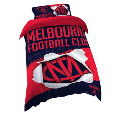 AFL Melbourne Demons Big Logo  Bedding Set