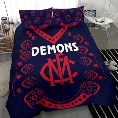 AFL Melbourne Demons Indigenous  Bedding Set
